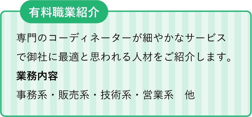 有料職業紹介